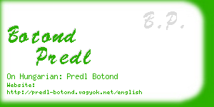 botond predl business card